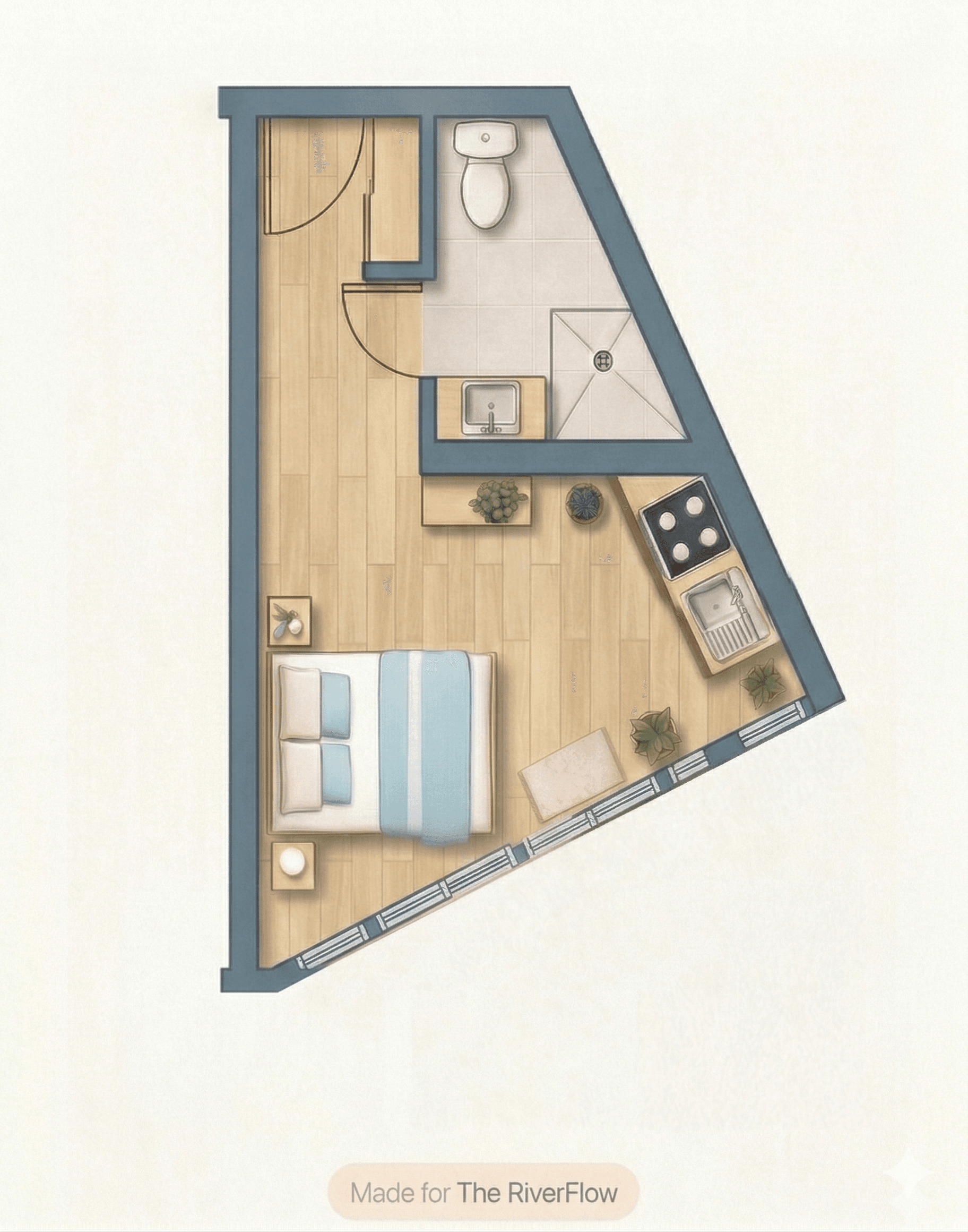 Studio Junior floor plan