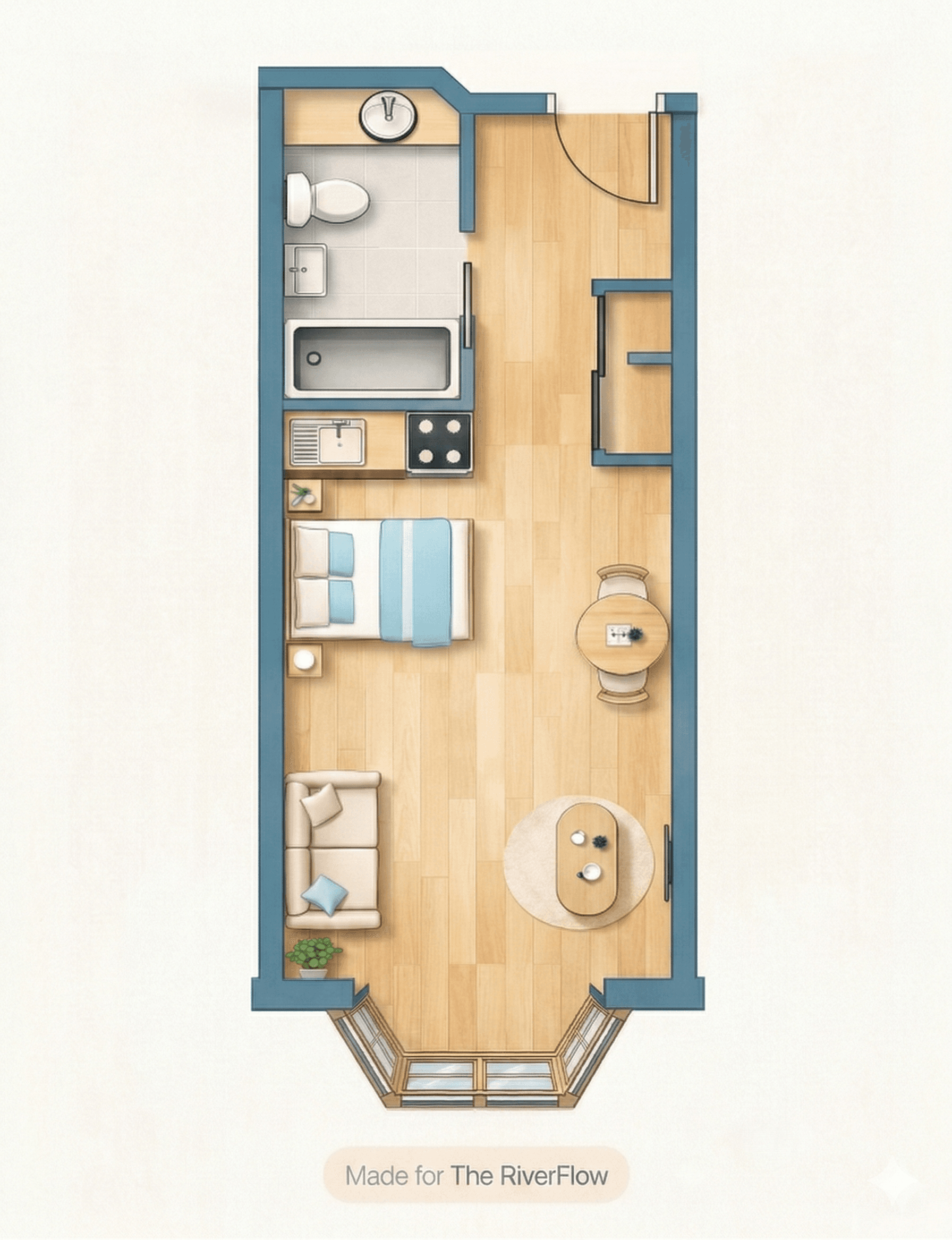 Studio Plus floor plan
