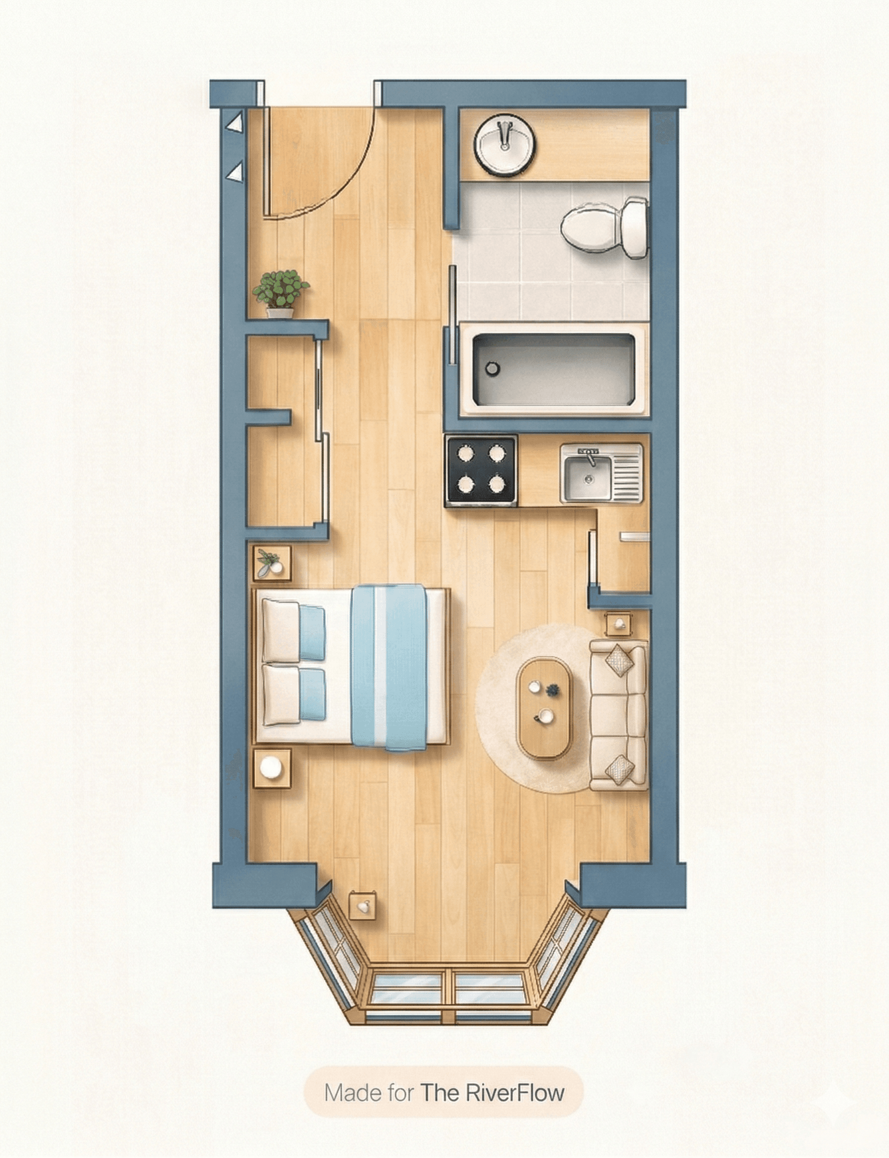 Studio Standard floor plan