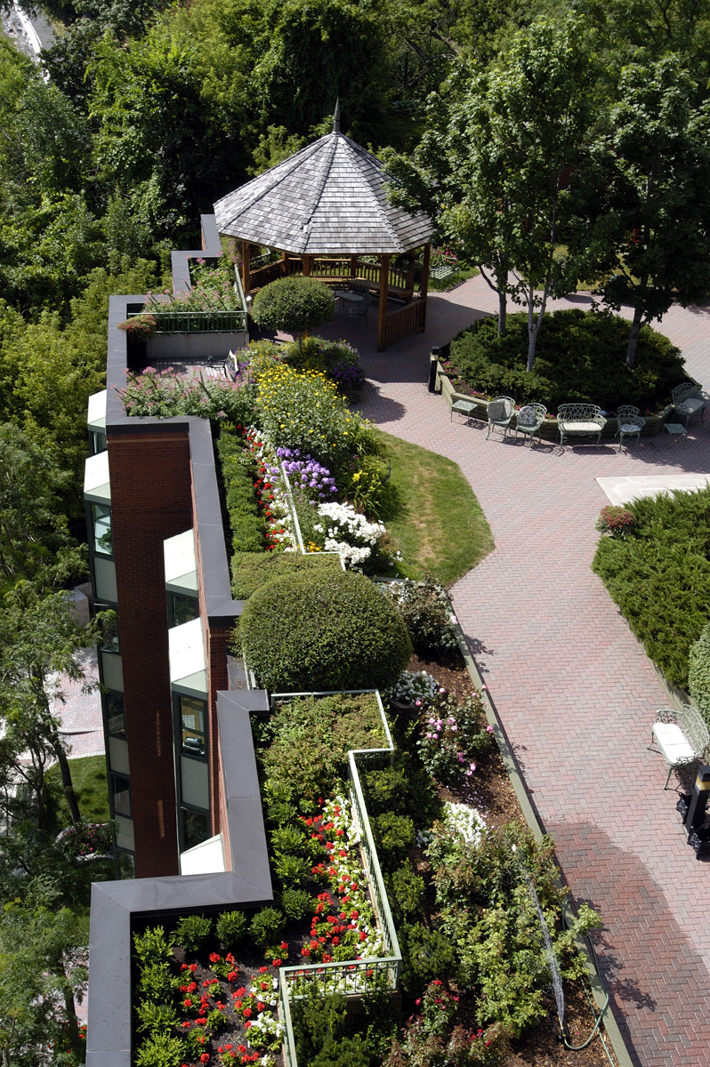 Exterior facade of a student housing building in Montreal