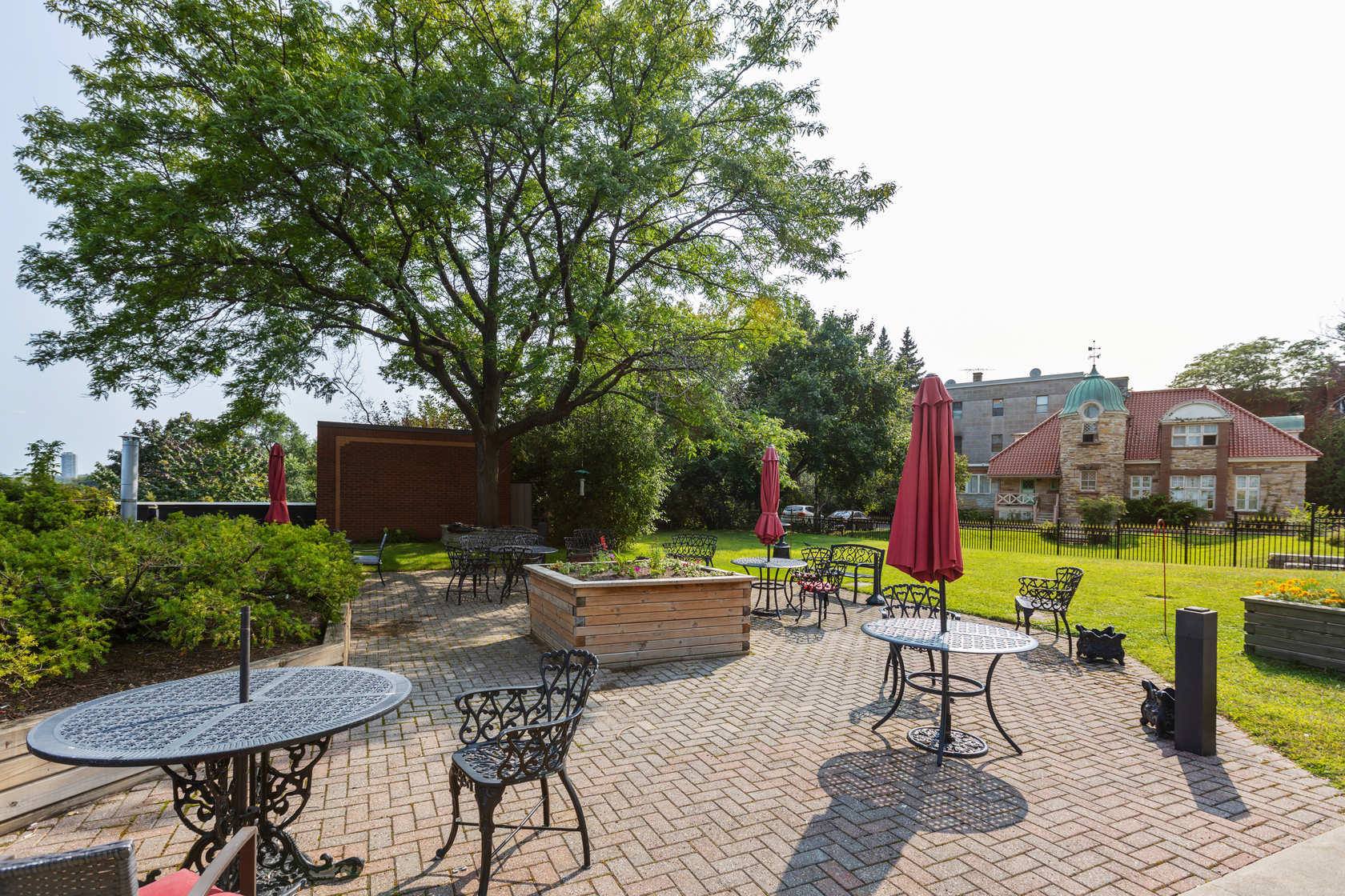 Kitchen and living area of student rental in Montreal